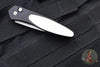 Protech Newport Tuxedo- Black with Ivory Micarta Inlay- Stonewash Blade 3451