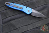 Protech Half-Breed Out The Side OTS Auto Knife- Blue Handle- Black Blade 3607-BLUE