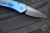 Protech Half-Breed Out The Side OTS Auto Knife- Blue Handle- Black Blade 3607-BLUE