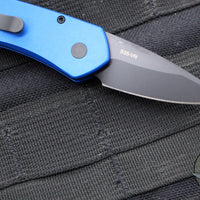 Protech Half-Breed Out The Side OTS Auto Knife- Blue Handle- Black Blade 3607-BLUE