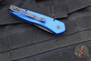 Protech Half-Breed Out The Side OTS Auto Knife- Blue Handle- Black Blade 3607-BLUE