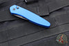 Protech Half-Breed Out The Side OTS Auto Knife- Blue Handle- Black Blade 3607-BLUE