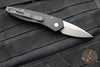 Protech Half-Breed Out The Side OTS Auto Knife- Tuxedo- Black Handle- Polished Ivory Micarta Inlay- Stonewash Blade 3651