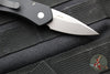 Protech Half-Breed Out The Side OTS Auto Knife- Tuxedo- Black Handle- Polished Ivory Micarta Inlay- Stonewash Blade 3651