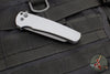 Protech Malibu Flipper- Reverse Tanto- Grey Textured Handle- Black DLC Plain Edge 5206-GREY