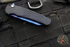 Protech Malibu Flipper- Reverse Tanto-  Black Dragon Scale Patterned Handle- Sapphire Blue Blade 5236-SB