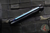 Protech Malibu Flipper- Reverse Tanto-  Black Dragon Scale Patterned Handle- Sapphire Blue Blade 5236-SB