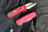 Protech Runt OTS Auto Knife- Wharncliffe- Red Handle- Satin Magnacut Steel Blade-White Pearl Button  R5300-LTD RED