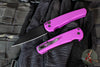 Protech Malibu Flipper- Wharncliffe Blade- Purple Finished Handle- Black DLC Magnacut Steel Blade- Black Hardware 5303-PURPLE