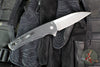 Protech Malibu Flipper- Wharncliffe Blade- Textured Battleworn Black Handle- Stonewash Magnacut Steel Blade 5305-BW