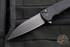 Protech Malibu Flipper- Wharncliffe Blade- Black "Dragon Scale" Textured Handle- Black DLC Magnacut Steel Blade- Tritium Button Inlay 5336-OPERATOR