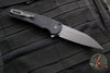 Protech Malibu Flipper- Wharncliffe Blade- Black "Dragon Scale" Textured Handle- Black DLC Magnacut Steel Blade- Tritium Button Inlay 5336-OPERATOR