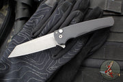 Protech Malibu Flipper- Reverse Tanto- Black Handle- Acid Wash Magnacut Blade 5401-AW