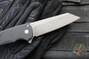 Protech Malibu Flipper- Reverse Tanto- Black Handle- Acid Wash Magnacut Blade 5401-AW