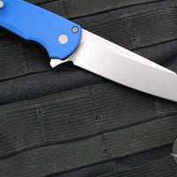 Protech Malibu Flipper- Reverse Tanto- Blue Handle- Stonewash Magnacut Blade 5401-Blue