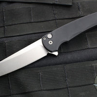 Protech Malibu Flipper- Reverse Tanto- Black Handle- Stonewash Magnacut Blade 5401