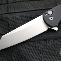 Protech Malibu Flipper- Reverse Tanto- Black Handle- Stonewash Magnacut Blade 5401