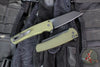Protech Malibu Flipper- Reverse Tanto- Green Handle- Black DLC Magnacut Blade 5403-GREEN