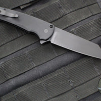 Protech Malibu Flipper- Reverse Tanto- Black Handle- Black DLC Magnacut Blade- 5403