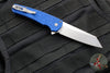 Protech Malibu Flipper- Reverse Tanto- Blue 1999 Nexus Pattern Handle- Stonewash Magnacut Blade 5405-BLUE NEXUS