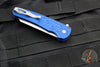 Protech Malibu Flipper- Reverse Tanto- Blue 1999 Nexus Pattern Handle- Stonewash Magnacut Blade 5405-BLUE NEXUS