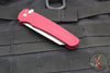 Protech Malibu Flipper- Reverse Tanto- Textured Red Handle- Stonewash Magnacut Blade 5405-RED