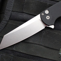 Protech Malibu Flipper- Reverse Tanto- Black Textured Handle- Stonewash Magnacut Blade 5405