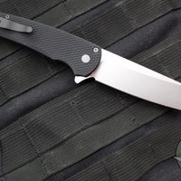 Protech Malibu Flipper- Reverse Tanto- Black Textured Handle- Stonewash Magnacut Blade 5405