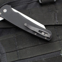 Protech Malibu Flipper- Reverse Tanto- Black Textured Handle- Stonewash Magnacut Blade 5405