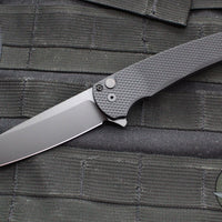 Protech Malibu Flipper- Reverse Tanto- Black Textured Handle- Black DLC Magnacut Blade 5406