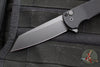 Protech Malibu Flipper- Reverse Tanto- Black Textured Handle- Black DLC Magnacut Blade 5406