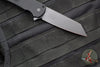 Protech Malibu Flipper- Reverse Tanto- Black Textured Handle- Black DLC Magnacut Blade 5406