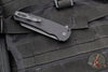 Protech Malibu Flipper- Reverse Tanto- Black Textured Handle- Black DLC Magnacut Blade 5406