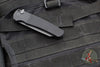 Protech Malibu Flipper- Reverse Tanto- Black Textured Handle- Black DLC Magnacut Blade 5406