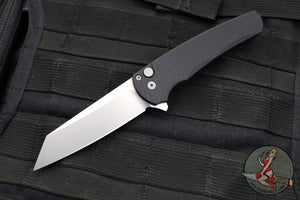 Protech Malibu Flipper- Reverse Tanto- Black Dragon Scale Handle- Stonewash Magnacut Blade 5435