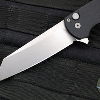 Protech Malibu Flipper- Reverse Tanto- Black Dragon Scale Handle- Stonewash Magnacut Blade 5435