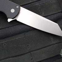 Protech Malibu Flipper- Reverse Tanto- Black Dragon Scale Handle- Stonewash Magnacut Blade 5435