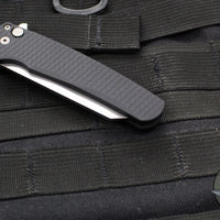 Protech Malibu Flipper- Reverse Tanto- Black Dragon Scale Handle- Stonewash Magnacut Blade 5435