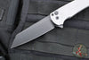 Protech Malibu Flipper- Reverse Tanto- Grey Battleworn Dragon Scale Handle- Black DLC Magnacut Blade 5436-BW GREY