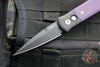 Protech Godson Out The Side Auto (OTS)- Black Handle- Purple G-10 Inlay- Black DLC Blade 715-PURPLE