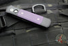 Protech Godson Out The Side Auto (OTS)- Black Handle- Purple G-10 Inlay- Black DLC Blade 715-PURPLE