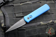 Protech Godson Out The Side Auto (OTS)- Blue Handle- Black Blade 721-BLUE
