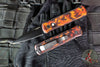 Protech Godson Out The Side Auto (OTS)- Special "Del Fuego" Finished Handle- Black DLC Blade 721-DF2