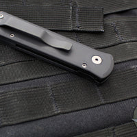 Protech Godson- LEFT HANDED- Out The Side Auto (OTS)- Black Handle- Black Blade 721-LH