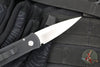 Protech Godson Out The Side Auto (OTS)- Black Handle- Satin Blade- Pearl Button 721-MOP