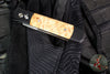 Protech Godfather Out The Side (OTS) Knife- Black Handle- Maple Wood Inlay- Satin Blade 906-Satin