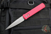 Protech Godfather Out The Side (OTS) Knife- Red Handle- Blasted Finished Blade 920-RED