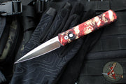 Protech Godfather Out The Side (OTS) Knife- Crimson Tiger Camo Anodized Handle- Satin Blade 921-SATIN CTC