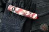 Protech Godfather Out The Side (OTS) Knife- Crimson Tiger Camo Anodized Handle- Satin Blade 921-SATIN CTC