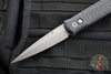 Protech Godfather Out The Side (OTS) Knife- Jigged Battleworn Black Handle- Acid Washed Blade 926-AWBW